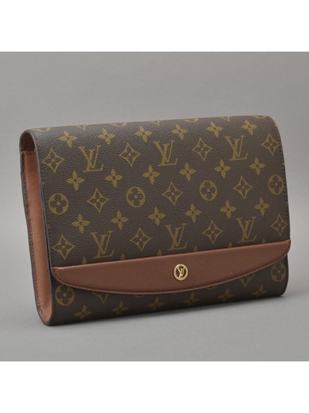 Louis Vuitton Gold Clutch Monogram - Picture 3 of 10